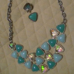 Costume Jewelry Set necklace and earrings